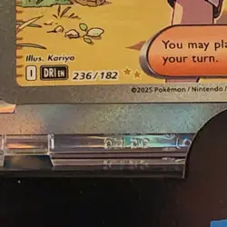 Pokemon TCG Destined Rivals Ethan's Adventure Full Art Trainer Card 236/182 Sir - Image 5