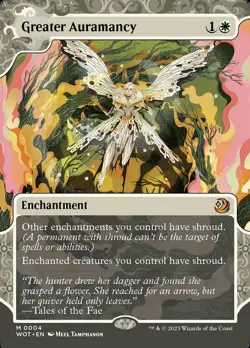 MTG Greater Auramancy (4/103) Wilds of Eldraine Enchanting Tales LP - Image 1