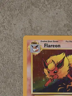 [ NM- ] Flareon 3/64 Jungle Holo Rare Unlimited Pokemon Card 1999 - Image 3