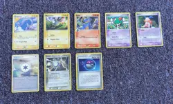 Lot 8 Rare 2005 Pokemon EX Delta Species Cards, VG Played Condition - Image 1