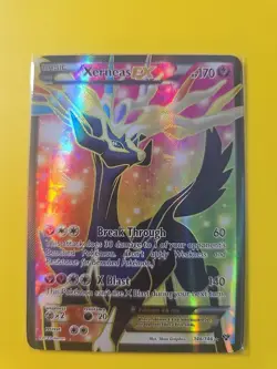 Xerneas EX 146/146 X & Y Base set Ultra Rare Full Art Holo Pokemon Card - Image 1