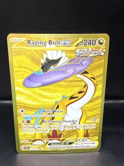 Pokemon TCG Raging Bolt EX Holo Card 218/162SV05 Temporal Forces - Image 2