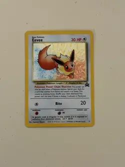 EEvee #11 Promo Black Star Vintage Pokemon Card WOTC Ju87 - Image 1