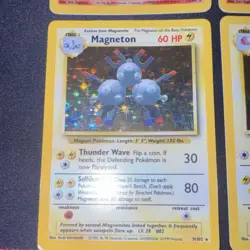 Pokemon Base Set Holo Ninetales, Magneton, Electrode, Hitmonchan Card Lot (6) - Image 5