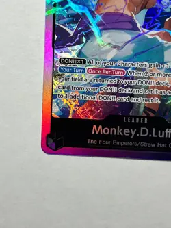 Monkey D. Luffy OP09-061 One Piece Card Game ST26 PURPLE/BLACK Leader - Image 4