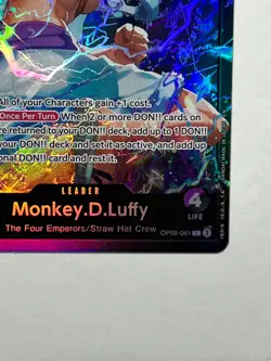 Monkey D. Luffy OP09-061 One Piece Card Game ST26 PURPLE/BLACK Leader - Image 5