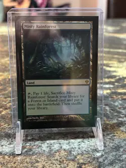 Magic the Gathering Zendikar Regular Card Misty Rainforest - Image 1