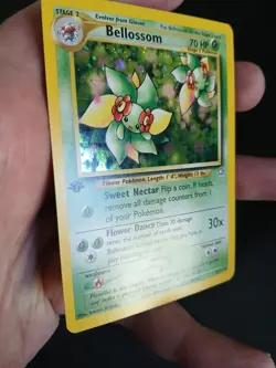 Pokemon TCG Bellossom Neo Genesis Holo Unlimited Rare First Edition 3/111 NM - Image 3