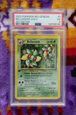 Pokemon TCG Bellossom 3/111 Neo Genesis Holo 1st Edition Vintage PSA 5 - Image 1