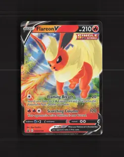 Flareon V SWSH149 Sword & Shield Black Star Promo Holo Pokemon Card LP+ - Image 1