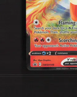 Flareon V SWSH149 Sword & Shield Black Star Promo Holo Pokemon Card LP+ - Image 5