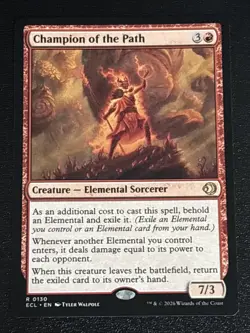 MTG Lorwyn Eclipsed Champion of the Path 0130 NM Rare - Image 1