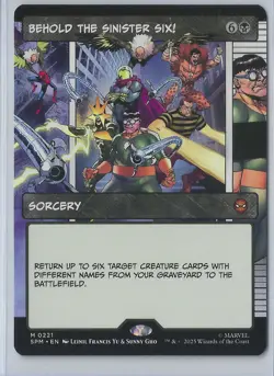 MTG Magic the Gathering Marvel's Spider-Man #221 Behold The Sinister Six! - Image 1