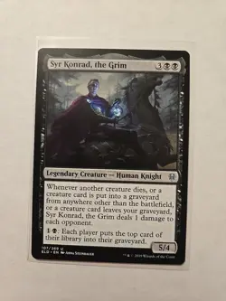 Syr Konrad, the Grim - Throne of Eldraine - LP - Uncommon - Legendary Creature - Image 1