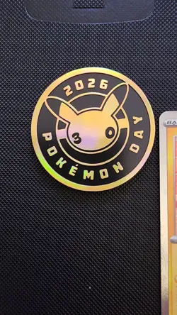 Pikachu 051 /162 Stamped 2026 Pokemon Day 30 Promo TCG With Coin - Image 5