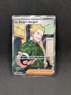 Pokemon TCG: Mega Evolution Lt. Surge's Bargain 170/132 - Image 1