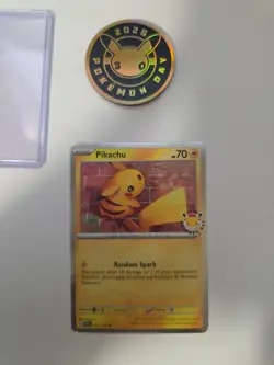 Pikachu 30th Anniversary Promo 051/162 + Coin - Pokemon TCG - Image 1