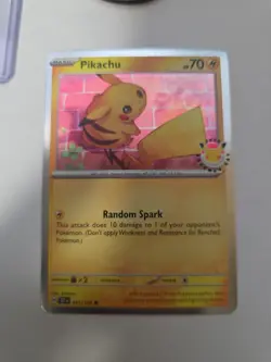 Pikachu 30th Anniversary Promo 051/162 + Coin - Pokemon TCG - Image 2