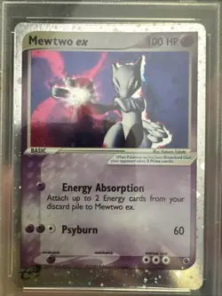 Mewtwo Ex Holo Swirl 101/109 Ruby And Sapphire PSA 8 NM-MT Pokemon - Image 2