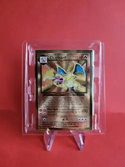 Pokemon Karte GOLD Metall Charizard Glurak 25th Anniversary UPC Promo Sealed OVP - Image 1