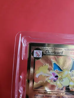 Pokemon Karte GOLD Metall Charizard Glurak 25th Anniversary UPC Promo Sealed OVP - Image 2