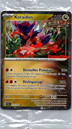 Koraidon Pokemon GameStop Promo 119/162 FR Sealed Holo Exclusive - Image 1