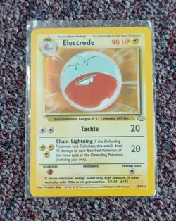 Rare 1999 Pokemon Jungle Unlimited Electrode #2/64 WOTC, VG - Image 1