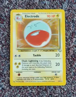 Rare 1999 Pokemon Jungle Unlimited Electrode #2/64 WOTC, VG - Image 2