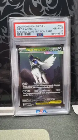 2025 Pokemon Mega Evolution Mega Absol EX Special Illustration Rare PSA 10 - Image 1