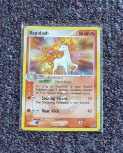 Rare 2004 Pokemon EX Fire Red Leaf Green Rapidash #13/112 Nintendo, VG - Image 1