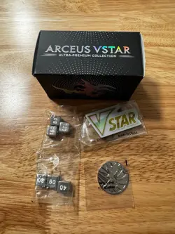 Pokemon Arceus Vstar UPC Metal Dice, Coin, Marker and Empty Deck Box - Image 5