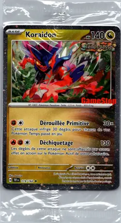 Koraidon Pokemon GameStop Promo 119/162 FR Sealed Holo Exclusive - Image 1