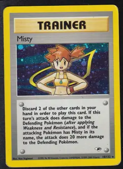 Pokemon Gym Heroes Joblot / Holo Bundle Lt. Surge, Brock, Misty, Erika X4 - Image 2