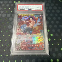 Alternate Art Portgas D. Ace One Piece 2024 OP08 Japanese SP OP02-013 SR PSA 10 - Image 1