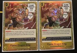 Flame Dragon King ST13-017 One Piece TCG Ultra Deck: The Three Brothers x2 - Image 1