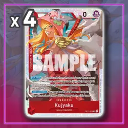 Kujyaku OP11-004 Super Rare A Fist of Divine Speed Navy Sword ONE PIECE TCG x4 - Image 1