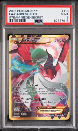 PSA 9 - 2016 Pokemon XY Steam Siege #116 Gardevoir EX Secret Rare - MINT - Image 1