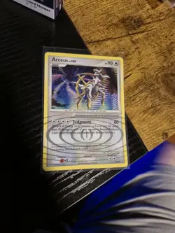 Pokemon TCG Arceus LV 100 DP50 Diamond & Pearl Holo Black Star Promo LP - Image 1