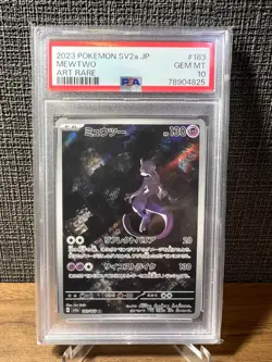 PSA 10 Mewtwo 183/165 AR Art Rare 151 sv2a Japanese Pokemon Card #183 GEM MINT - Image 1