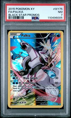 2015 POKEMON XY BLACK STAR PROMO PALKIA #XY75 HOLO PSA 7 NM #110496005 - Image 1