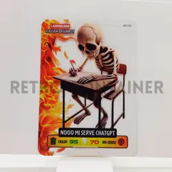 LAMINCARD ITALIAN BRAINROT DIRAMIX Cards 2025 - 65 Nooo Mi Serve Chat GPT - Image 1