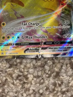 Pokemon TCG Pikachu VMAX Card Not Great Condition Free Shipping - Image 3