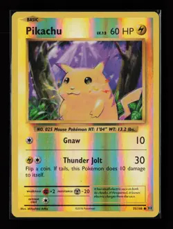 Pikachu 35/108 Common Reverse Holo XY - Evolutions Pokemon Card - Image 1