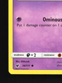 Gastly 36/111 LP Crimson Invasion English Pokemon Card TCG - Image 2