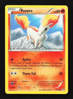 Ponyta 14/106 LP Flashfire English Pokemon Card TCG - Image 1