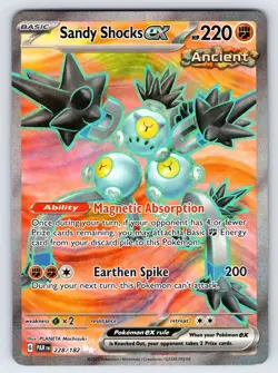 Sandy Shocks ex 228/182 2023 Paradox Rift Pokemon Card Ultra Rare Full Art - Nm - Image 1