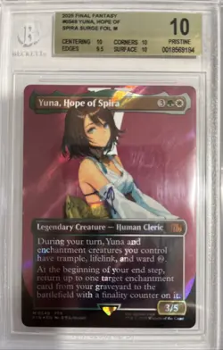 BGS 10 Magic the Gathering MTG Yuna, Hope of Spira Surge Foil 549 Final Fantasy - Image 1