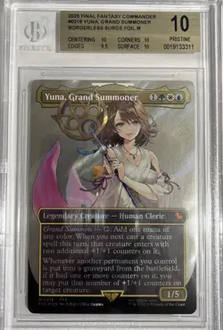 BGS 10 Magic the Gathering MTG Yuna, Grand Summoner Surge Foil 216 Final Fantasy - Image 1