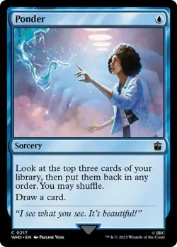 MTG - Ponder - Doctor Who - Magic the Gathering - Image 1