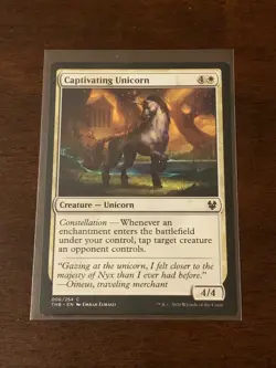 Magic the Gathering Theros Beyond Death Captivating Unicorn - Image 1
